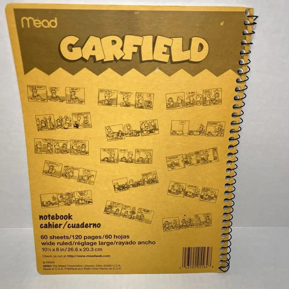 Garfield Scratch Pad and used Looks Like Salad To Me Notebook Mead